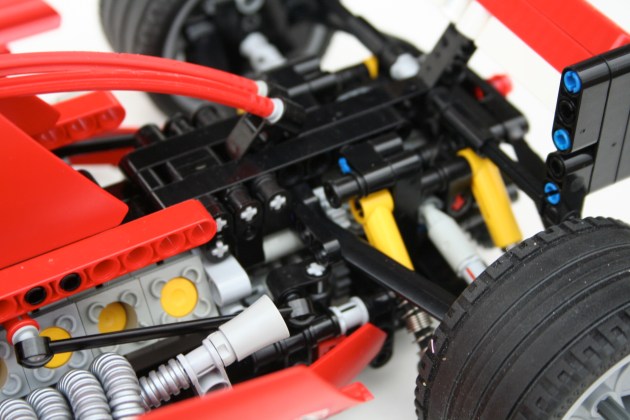 End of the V-10, beginning of the cramped transaxle.